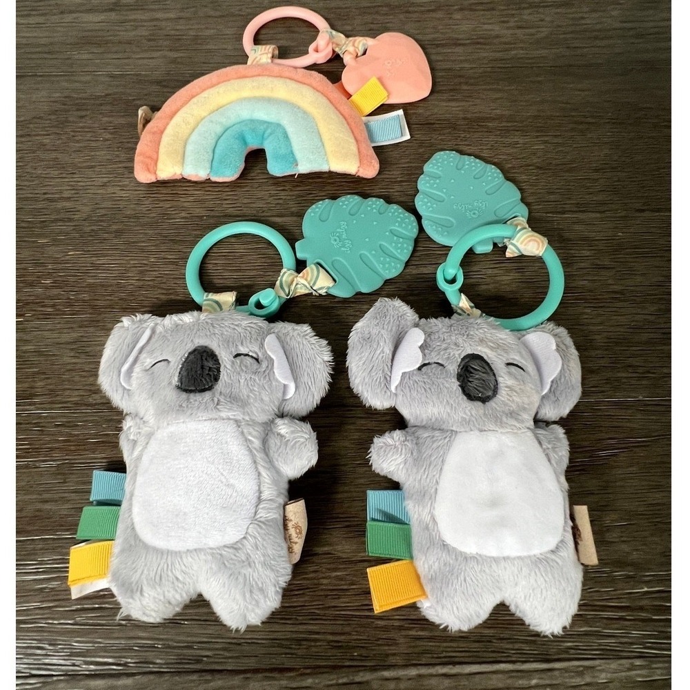 Itzy Ritzy Ritzy Jiggly Koala and Rainbow Baby Travel Activity Toys Set of 3
